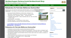 Desktop Screenshot of geraeteschuppen-gartenschrank-geraeteschrank-shop.de